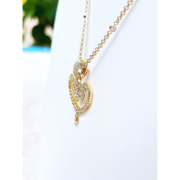 Erica Courtney Diamond Heart Pendant Only 18k, Couture Collection, Preowned, - Picture 3 of 10